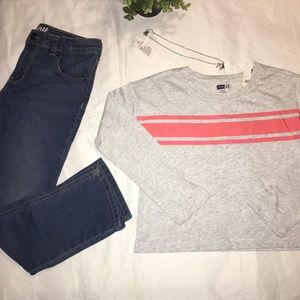 Crazy 8 girls 3 piece outfit size 7-8